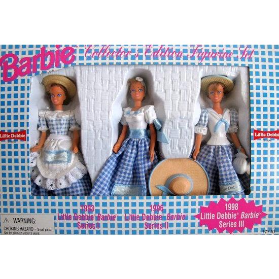 Barbie バービーコレクターエディションリトルデビーフィギュアセットシリーズ111 W 3人形4-1/2 \"高さ（1997）の画像