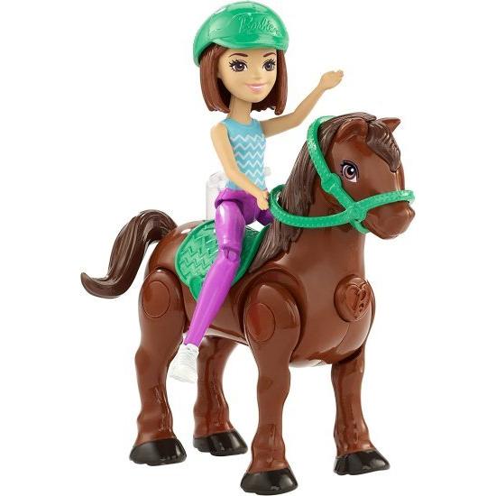 Barbie 茶色のポニーと人形のバービー