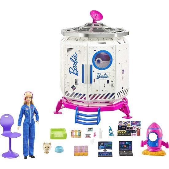Barbie バービー Space Discovery Space Station Space Explorer Doll、Puppy、Workstation、Satellite Space一こま、20スペースステーションアイテム：居敷き、 ゲーム、おもちゃ-着せかえ人形、抱き人形-人形