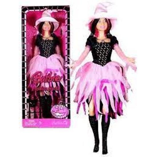 Barbie バービー2008ハロウィーン12インチ人形（M3523） - 魔女のコスチュームとヘアブラシ付きバービーファッションスペル
