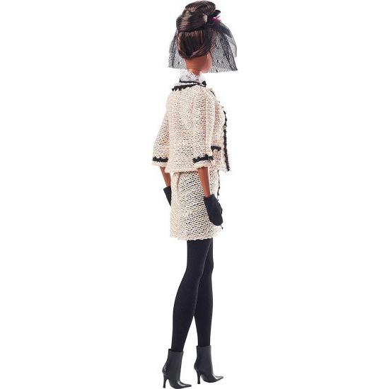 Barbie バービーファッションモデルコレクションティードールに最適、シルクストーンボディがクリーム色のブールスーツを着た12.5インチのシグネチャードール_3