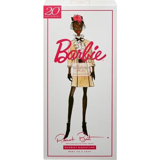 Barbie バービーファッションモデルコレクションティードールに最適、シルクストーンボディがクリーム色のブールスーツを着た12.5インチのシグネチャードール_5