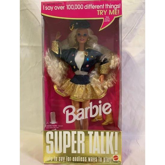 Barbie バービースーパートーク人形は100,000以上の異なることを言っています！ （1995）