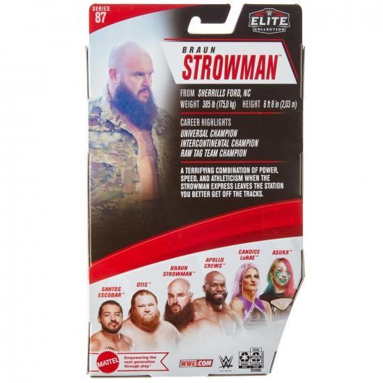 WWE Mattel マテル ブラウン ストロウマン エリートコレクション シリーズ 86 アクションフィギュア 6インチ 可動式 コレクターズギフト ファン対象年齢 8歳の画像