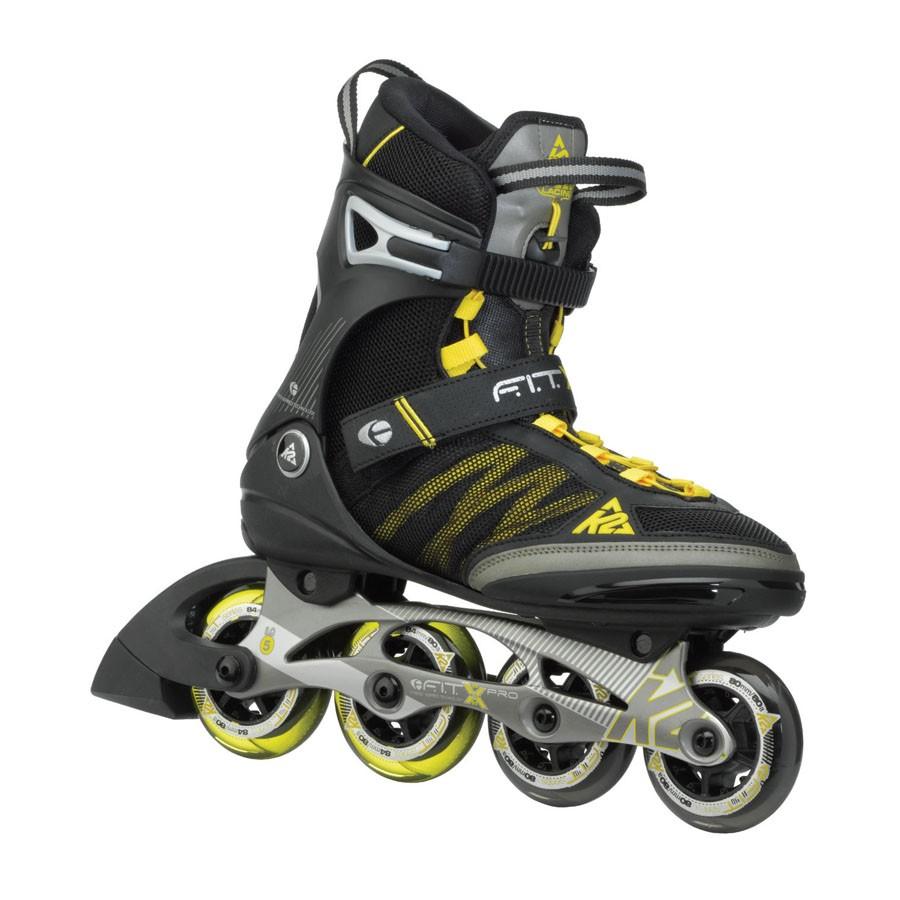 安心の定価販売 ケーツー K2 インラインスケート ブーツ F I T X Pro Gunmetal Yellow 魅了 Www Monautoneuve Fr