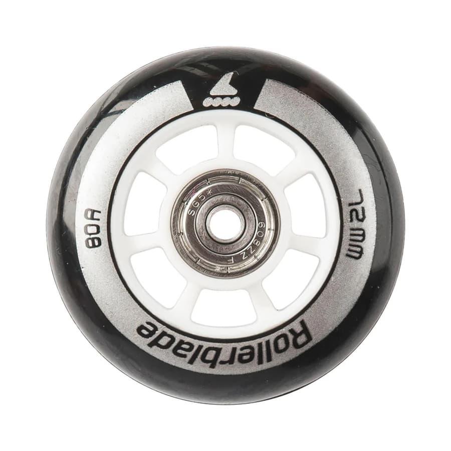 ローラーブレード ROLLERBLADE インラインスケート ウィール ベアリング付 WHEEL 72mm 80A 一個 | 