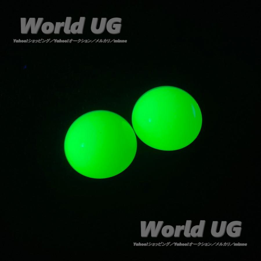 ウランガラス ルース カボション イエローオパール 13mm 2個 : World