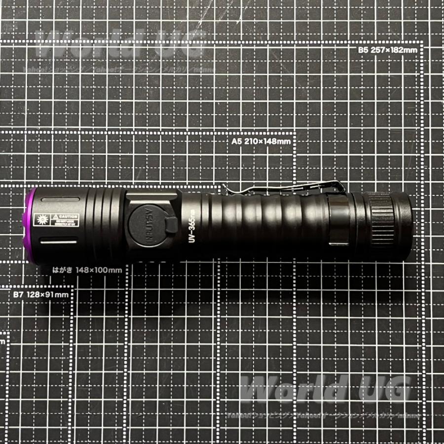 UV 紫外線 LED 365nm フラッシュライト World UG 推奨 偽札防止印刷の蛍光観察可 |  | 03