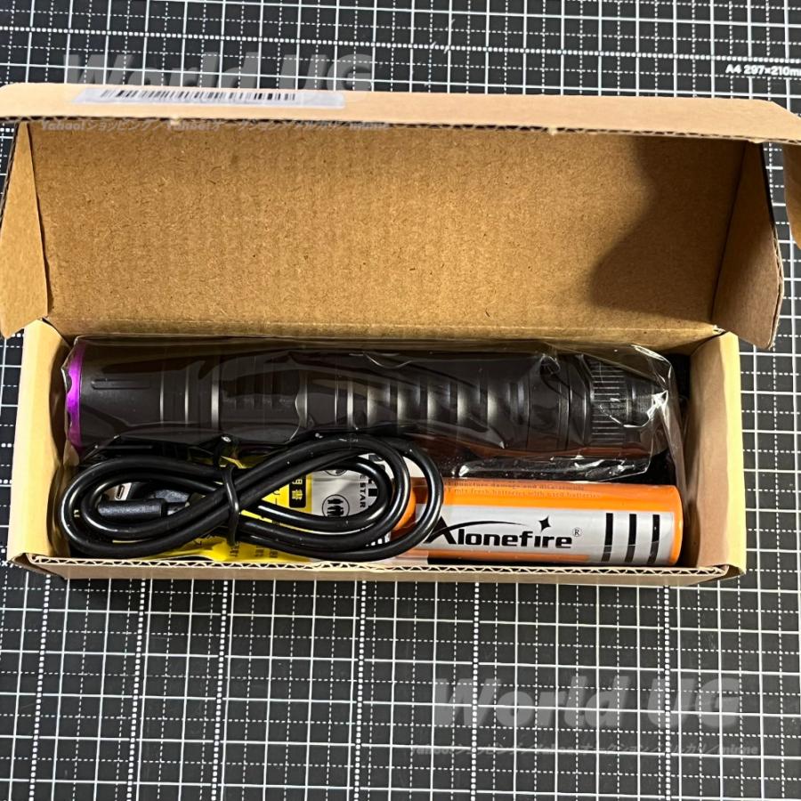 UV 紫外線 LED 365nm フラッシュライト World UG 推奨 偽札防止印刷の蛍光観察可 |  | 04