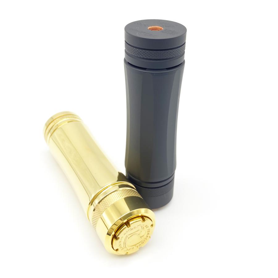 Vape mod メカニカル・TimesVape ヘビーヒッター(アトマ別) Timesvape Heavy Hitter Vape Mechanical Mod Black / Brass