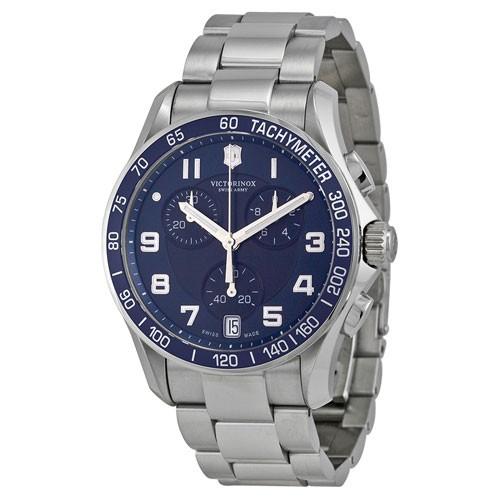 【限定セール！】 ビクトリノックス　腕時計　クロノクラシック　241497　ブルー×シルバー 腕時計