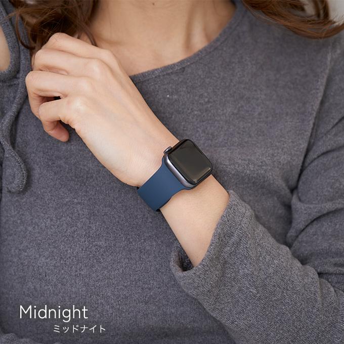 アップルウォッチ バンド apple watch ベルト 女性 メンズ ラバー 
