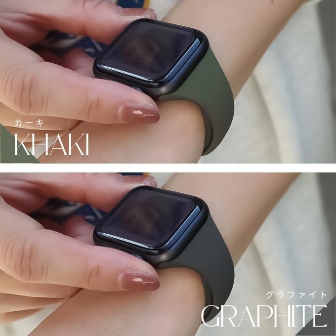 アップルウォッチ バンド apple watch ベルト シリコン ラバー 40mm 41mm 42mm11 10 9  se おしゃれ かわいい スリム | Apple Watch | 20