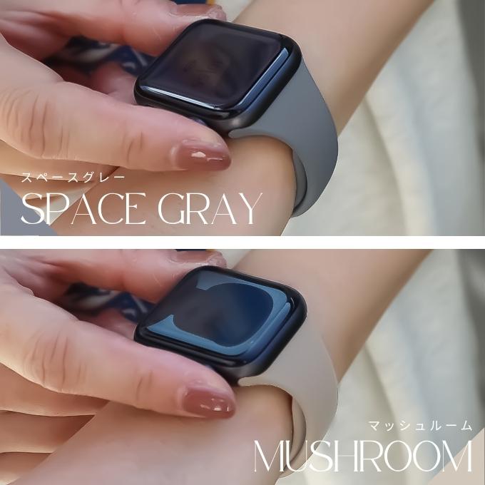 アップルウォッチ バンド apple watch ベルト シリコン ラバー 40mm 41mm 42mm11 10 9  se おしゃれ かわいい スリム | Apple Watch | 21