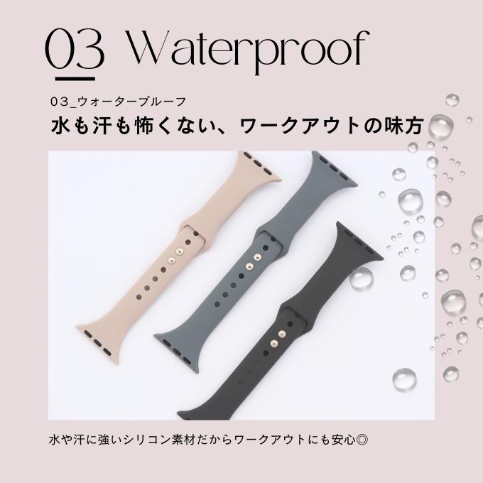 アップルウォッチ バンド apple watch ベルト シリコン ラバー 40mm 41mm 42mm11 10 9  se おしゃれ かわいい スリム | Apple Watch | 14