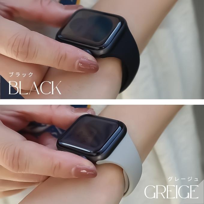 アップルウォッチ バンド apple watch ベルト シリコン ラバー 40mm 41mm 42mm11 10 9  se おしゃれ かわいい スリム | Apple Watch | 17