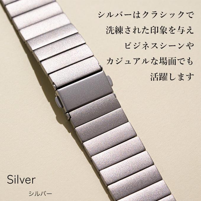 アップルウォッチ バンド apple watch ベルト チタン 40mm 41mm 42mm 44mm 45mm 46mm 11 10 9  se ステンレス メンズ ビジネスの画像