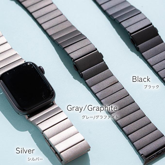 アップルウォッチ バンド apple watch ベルト チタン 40mm 41mm 42mm 44mm 45mm 46mm 11 10 9  se ステンレス メンズ ビジネスの画像