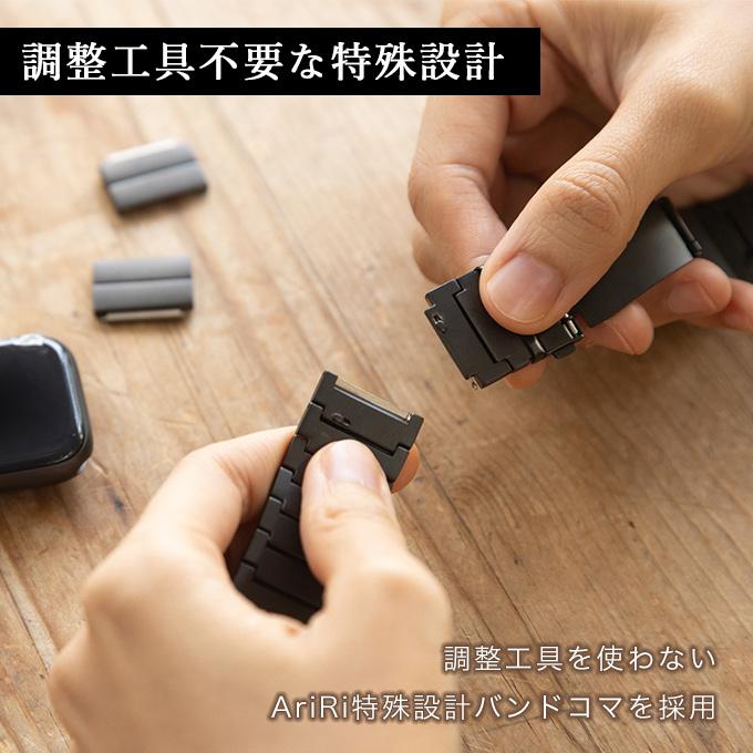 アップルウォッチ バンド apple watch ベルト チタン 40mm 41mm 42mm 44mm 45mm 46mm 11 10 9  se ステンレス メンズ ビジネスの画像