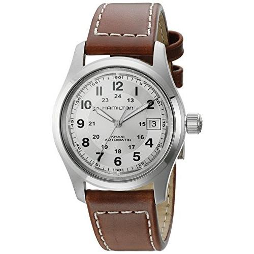 高評価の贈り物 ハミルトンカーキフィールドシルバーダイヤルメンズ時計h70455553 腕時計