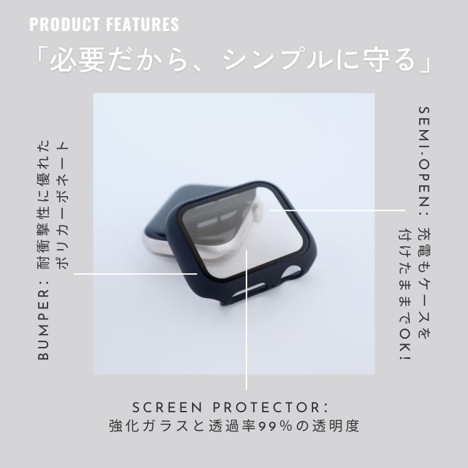 アップルウォッチ カバー apple watch ケース 40mm 41mm 42mm 44mm 45mm 46mm se  11 10  9 防水 全サイズ対応 | Apple Watch | 11