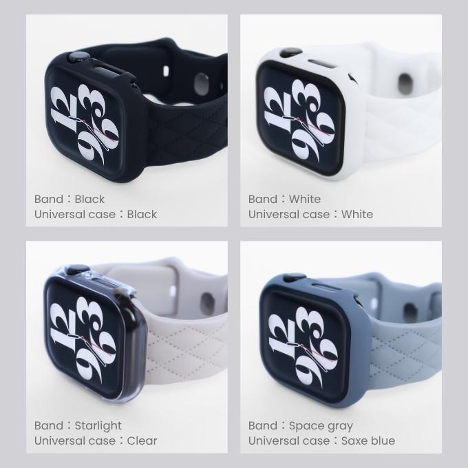 アップルウォッチ バンド apple watch ベルト シリコン ラバー キルティング 40mm 41mm 42mm 44mm 45mm 46mm 11 10 9  se おしゃれ かわいい マトラッセ | Apple Watch | 22