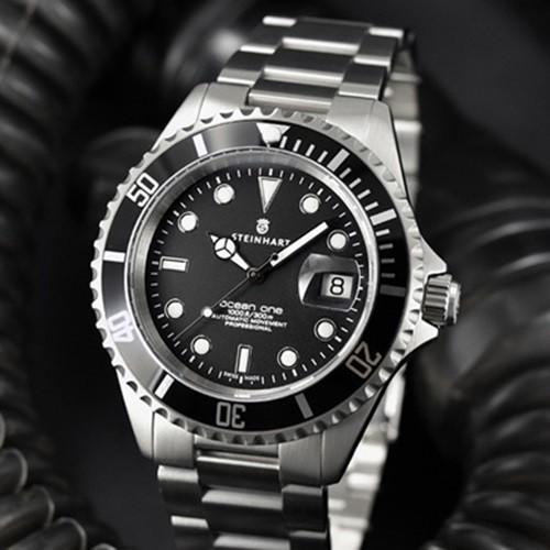 21春の新作 Black ダイバーズウォッチ メンズ スイスメイド 1 スタインハート Steinhart 腕時計 オーシャン Ocean メンズ腕時計