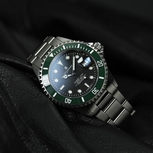 人気が高い メンズ腕時計 おしゃれ Ceramic ダイバーズウォッチ メンズ スイスメイド Green 1 スタインハート Steinhart 腕時計 オーシャン Ocean ブランド 高級腕時計 スイス製 自動巻 メンズ腕時計