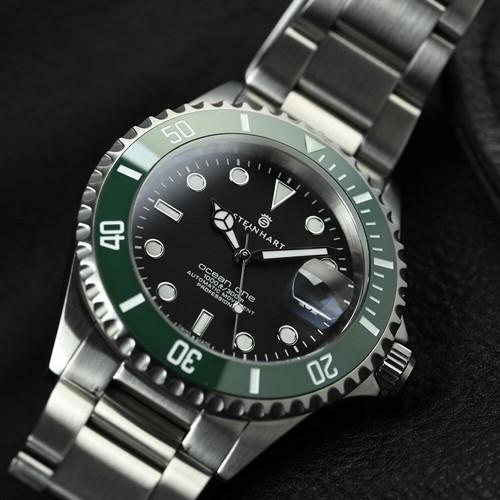 人気が高い メンズ腕時計 おしゃれ Ceramic ダイバーズウォッチ メンズ スイスメイド Green 1 スタインハート Steinhart 腕時計 オーシャン Ocean ブランド 高級腕時計 スイス製 自動巻 メンズ腕時計