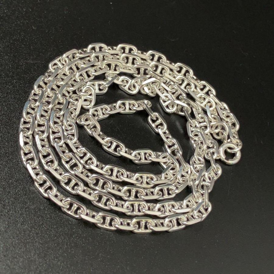 幅4mm 長さ60cm 新品 スターリングシルバー ネックレスチェーン
