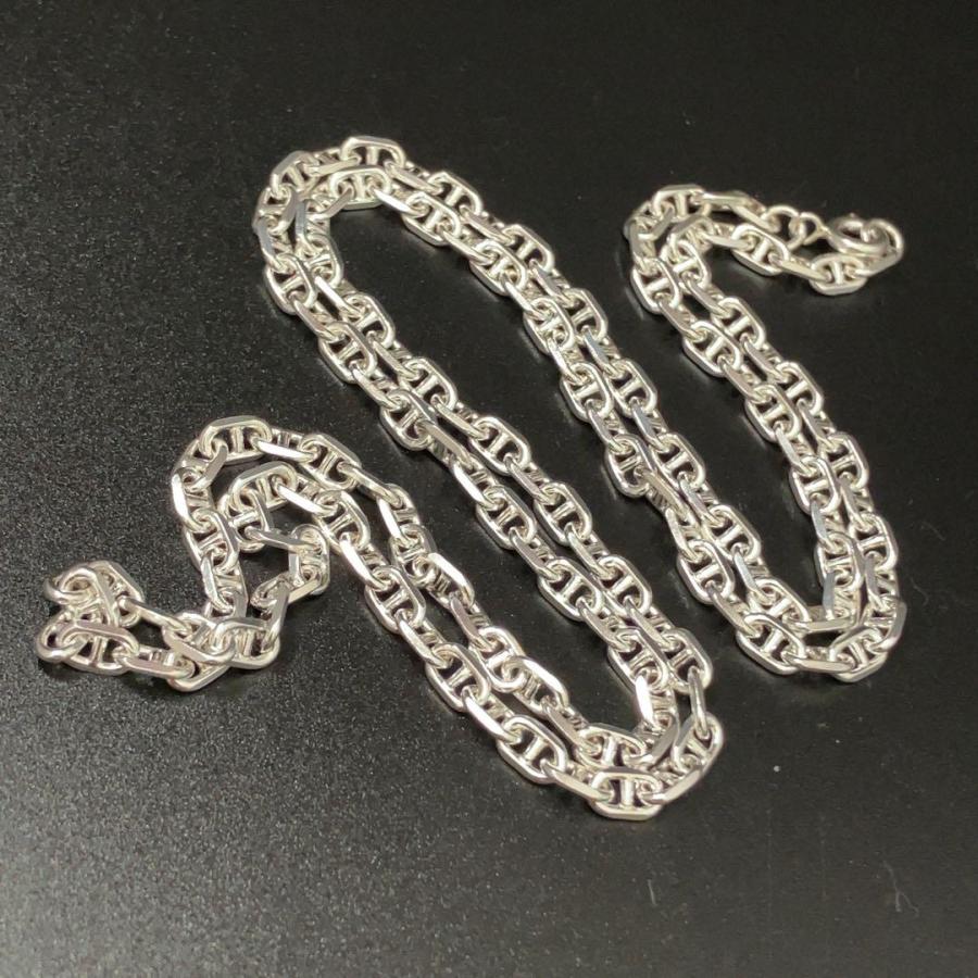 幅4mm 長さ60cm 新品 スターリングシルバー ネックレスチェーン 