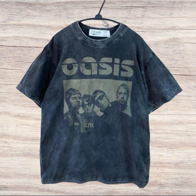 新品未使用 オアシス OASIS バンド Tシャツ 半袖 ヴィンテージ加工
