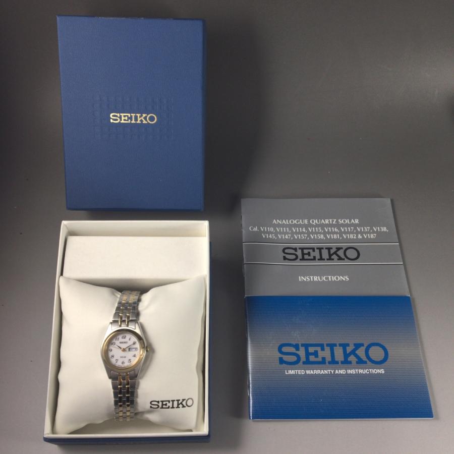 SEIKO（セイコー） シンプル ソーラー 電池交換不要 女性腕時計