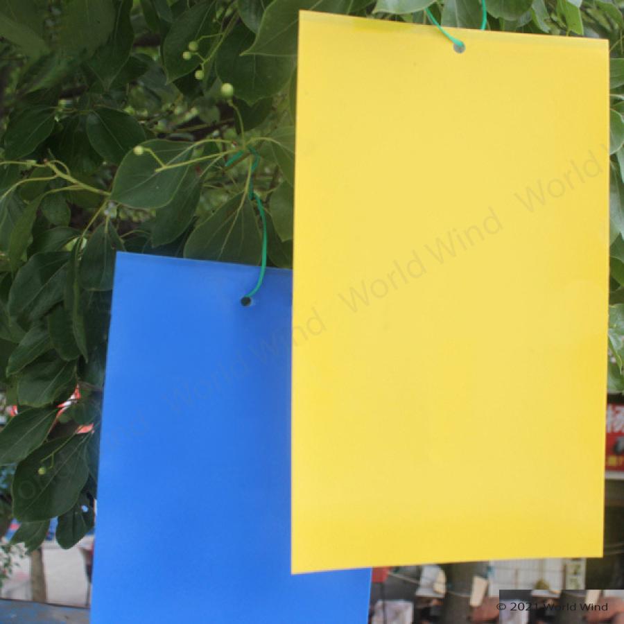 捕虫シート 強力 粘着 20枚 15×25cm 害虫 捕獲 両面 トラップ 虫取り 安全 薬品不使用 無害で安全 カット可 耐水素材 ビニタイ付 黄色 青色 |  | 01