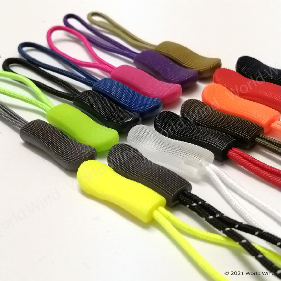 ジッパープル タブ ファスナー チャック プルコード 交換 15色 10個 |  | 18