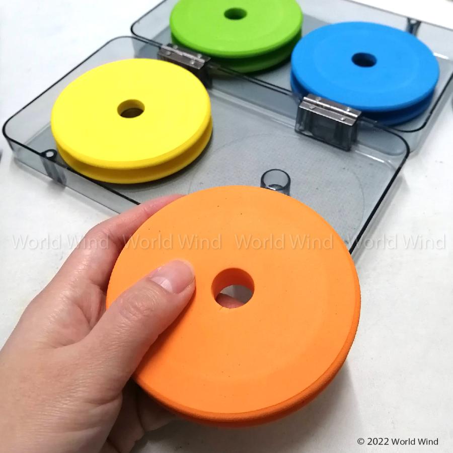 仕掛 巻き 釣り 丸形 ボビン スプール 4個 98mm 携帯 収納 ケース付き |  | 01