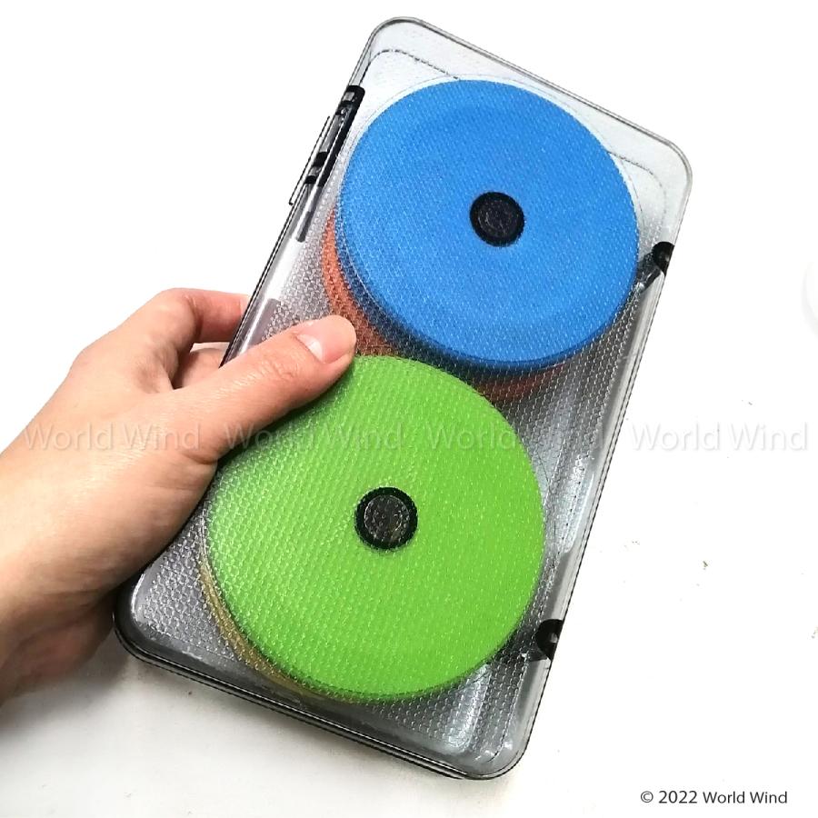 仕掛 巻き 釣り 丸形 ボビン スプール 4個 98mm 携帯 収納 ケース付き |  | 02