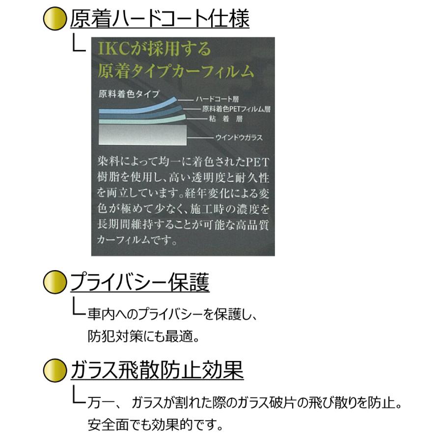 高品質 断熱フィルム シルフィード トヨタ ノア (60系 AZR60G/65G) カット済みカーフィルム リアセット用フィルム｜worldwindow｜05