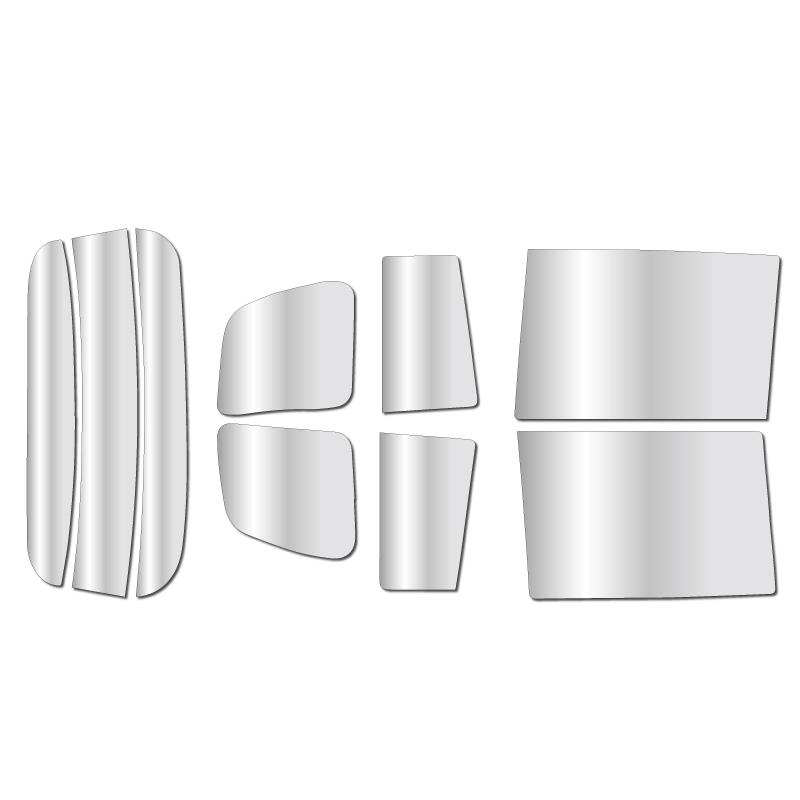 ミラータイプフィルム アイシス (M10系) カット済みカーフィルム リアセット シルバーフィルム | ブランド登録なし | 01