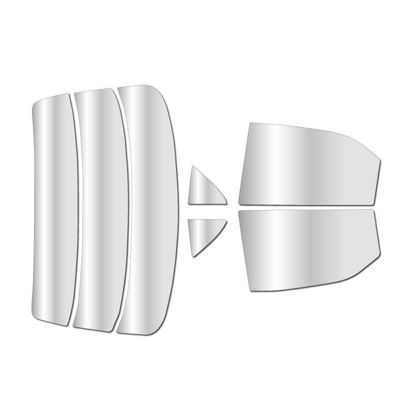 ミラータイプフィルム クラウン 4ドアセダン (S18系)  カット済みカーフィルム リアセット シルバーフィルム | ブランド登録なし | 01