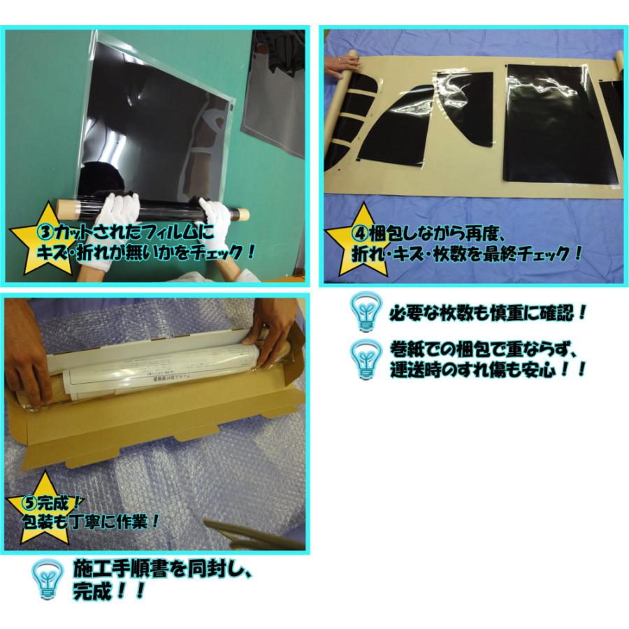 プラススモーク(原着ハードコートタイプ) ラクティス (SCP100/NCP100/105) カット済みカーフィルム リアセット スモークフィルム | ブランド登録なし | 07