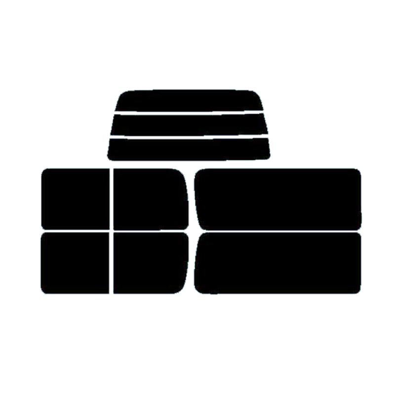 カーフィルム カット済み 車種別 スモーク ハイエースバン５Dロング H1## リアセット | ブランド登録なし