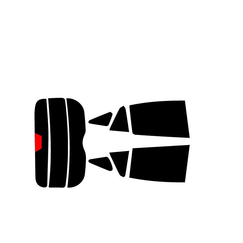 カーフィルム カット済み 車種別 スモーク ハリアー / ハイブリッド 80系  リアセット | ブランド登録なし | 01