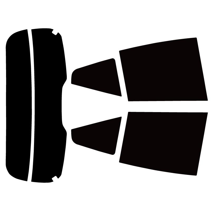 プラススモーク(原着ハードコートタイプ) アクア(AQUA) (MXPK10/11/15/16) カット済みカーフィルム リアセット スモークフィルム | ブランド登録なし | 02