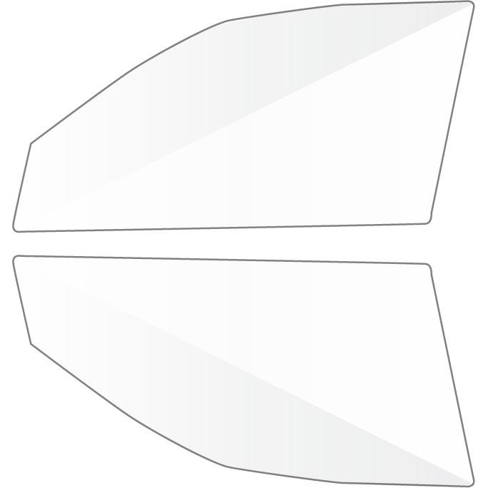 透明 遮熱 3M  クリスタリン90 ランドクルーザープラド (J150系) 車種別 カット済みカーフィルム フロントドア用 | 3M | 01