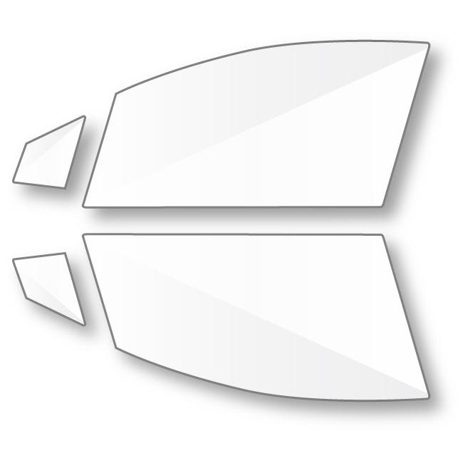 3M 透明 断熱 フィルム クリスタリン90 トヨタ プリウス (50系 W50) 車