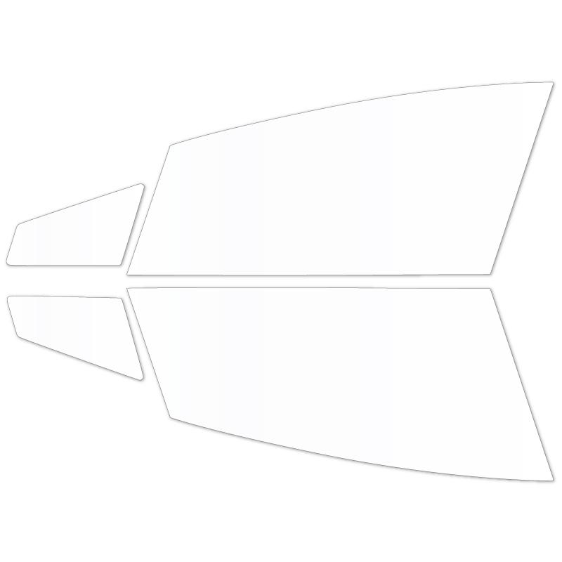 透明遮熱フィルム 3Mクリスタリン90(89%) トヨタ プリウス (60系) カット済みカーフィルム フロントドア用 | 3M | 01