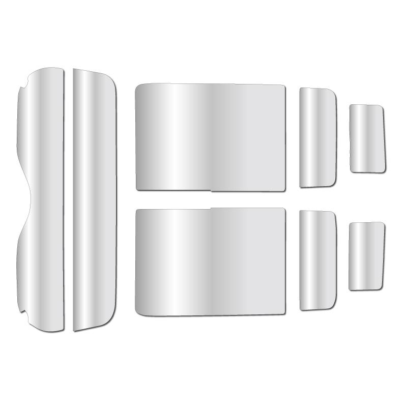 ミラータイプフィルム ハスラー/ハイブリッド (MR52S/MR92S) カット済みカーフィルム リアセット シルバーフィルム | ブランド登録なし | 01