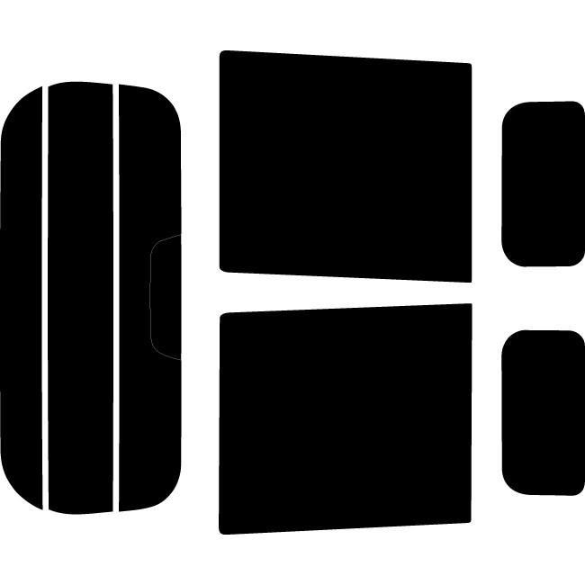 カーフィルム カット済み 車種別 スモーク ハイゼットキャディ LA700V / LA710V リアセット | ブランド登録なし | 01