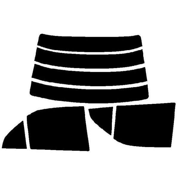 カーフィルム カット済み 車種別 スモーク ミラージュ/ランサー　４ドアセダン CK#/CM#/CP#/CN# リアセット | ブランド登録なし | 02